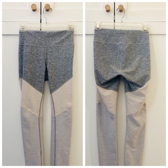 Outdoor Voices x Allbirds Tri-Color Gray Whiteout 7/8 Springs Leggings, sz. XS - Picture 3 of 16